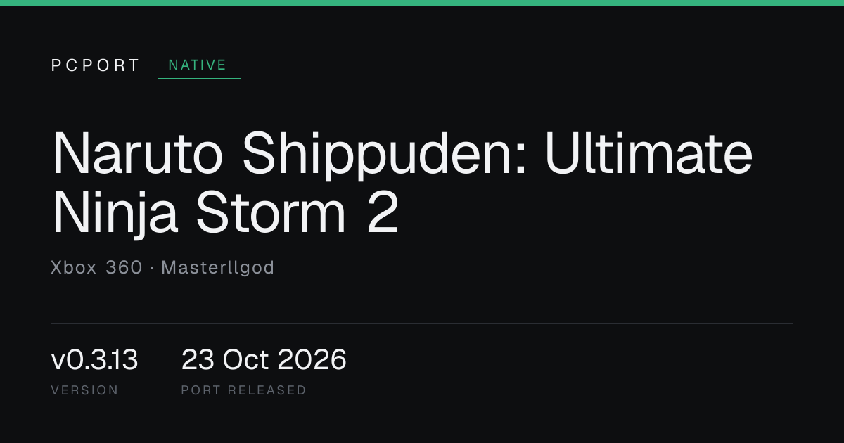 Naruto Shippuden: Ultimate Ninja Storm 2 PC Port — Native | PCPort